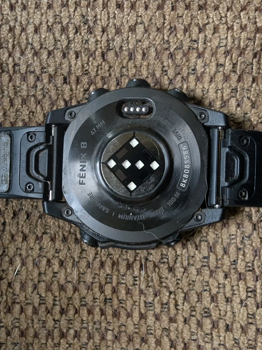 garmin Fenix Smartwatch in Black with Orange Accents
